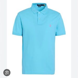 Ralph Lauren Blue Polo Shirt Classic Fit Large